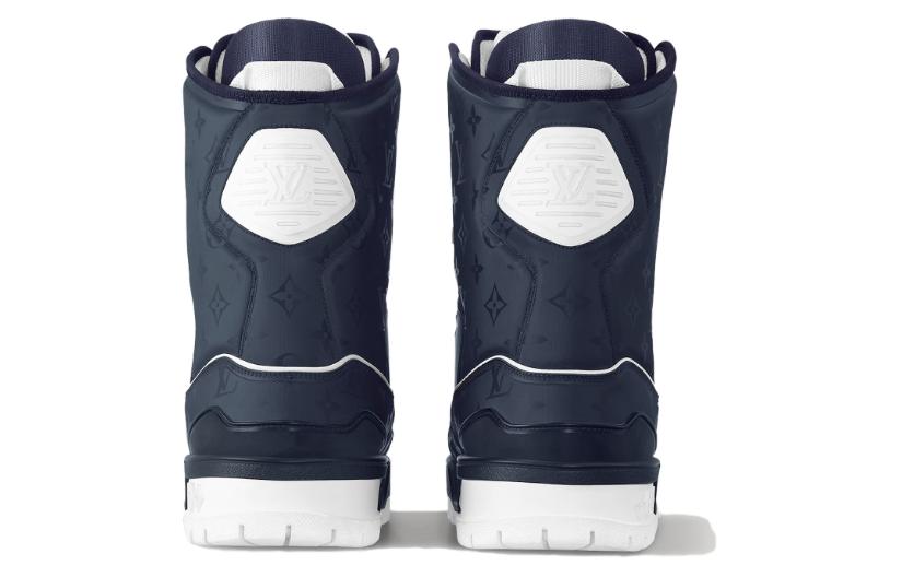 Shop 路易威登蓝色系带短靴 1ACFNP