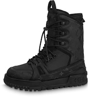 Louis Vuitton Lace-Up Short Mid-Calf Snow Boots 'Black' 1AAS81 Louis Vuitton Lace-Up Short Mid-Calf Snow Boots 'Black' 1AAS81