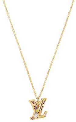 Louis Vuitton Rantai Loket Huruf LV Emas Unisex Rekaan Pasangan. M02690 Lookbook Louis Vuitton Rantai Loket Huruf LV Emas Unisex Rekaan Pasangan. M02690