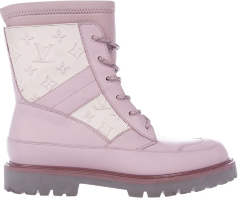 Louis Vuitton Leather Ankle Lace Up Boot 'Embossed Monogram' 1A234E Buy Louis Vuitton Leather Ankle Lace Up Boot 'Embossed Monogram' 1A234E