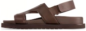 Buy Sandals Kasual Kulit Louis Vuitton 'Mocha Brown' 1AC5IG