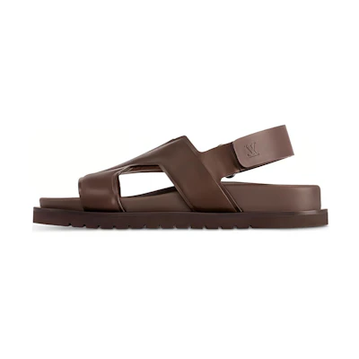 LV Leather CMFT Casual Sandals 'Mocha Brown'