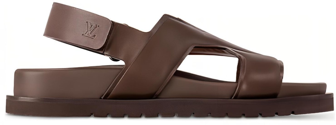 Louis Vuitton Leather Comfort Casual Sandals 'Mocha Brown' 1AC5IG Order Louis Vuitton Leather Comfort Casual Sandals 'Mocha Brown' 1AC5IG