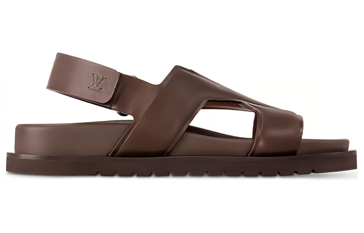 Order Sandali Casual Comodi in Pelle Louis Vuitton ''Mocha Brown'' 1AC5IG