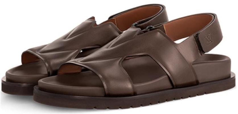 Louis Vuitton Leather Comfort Casual Sandals 'Mocha Brown' 1AC5IG Lookbook Louis Vuitton Leather Comfort Casual Sandals 'Mocha Brown' 1AC5IG