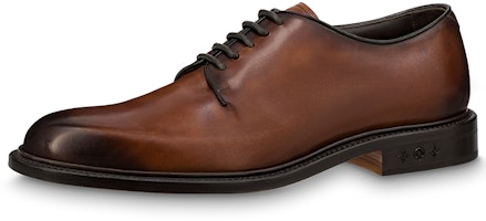 Louis Vuitton Leather Dress Shoes 'Waxed Brown Lace-up' 1AA6LX Louis Vuitton Leather Dress Shoes 'Waxed Brown Lace-up' 1AA6LX