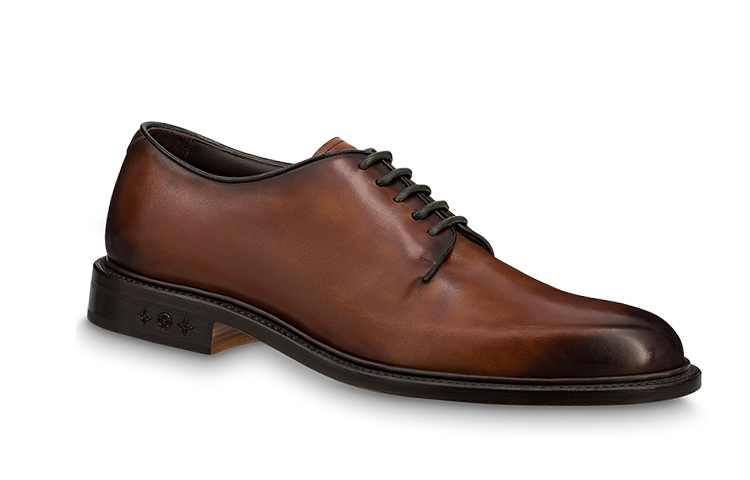 Order Kasut Louis Vuitton Kulit Lelaki 'Waxed Brown Lace-up'. 1AA6LX