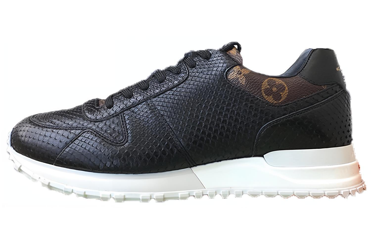 Buy ルイ・ヴィトン レザー ブラック スニーカー 1A418F