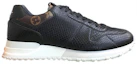 Order Louis Vuitton Leder Fashion Sneakers ''Schwarz'' 1A418F
