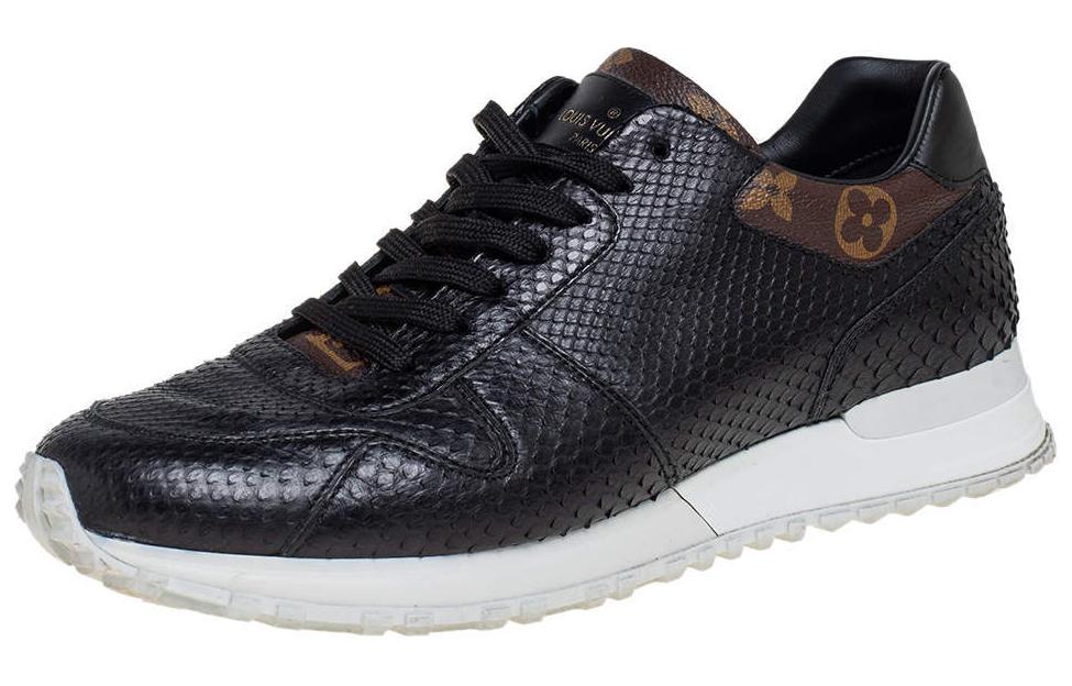 Lookbook ルイ・ヴィトン レザー ブラック スニーカー 1A418F