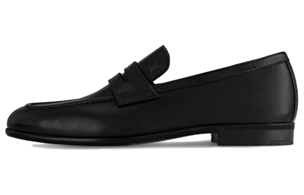 Louis Vuitton Leather Loafer 'Black' 1ACDIB