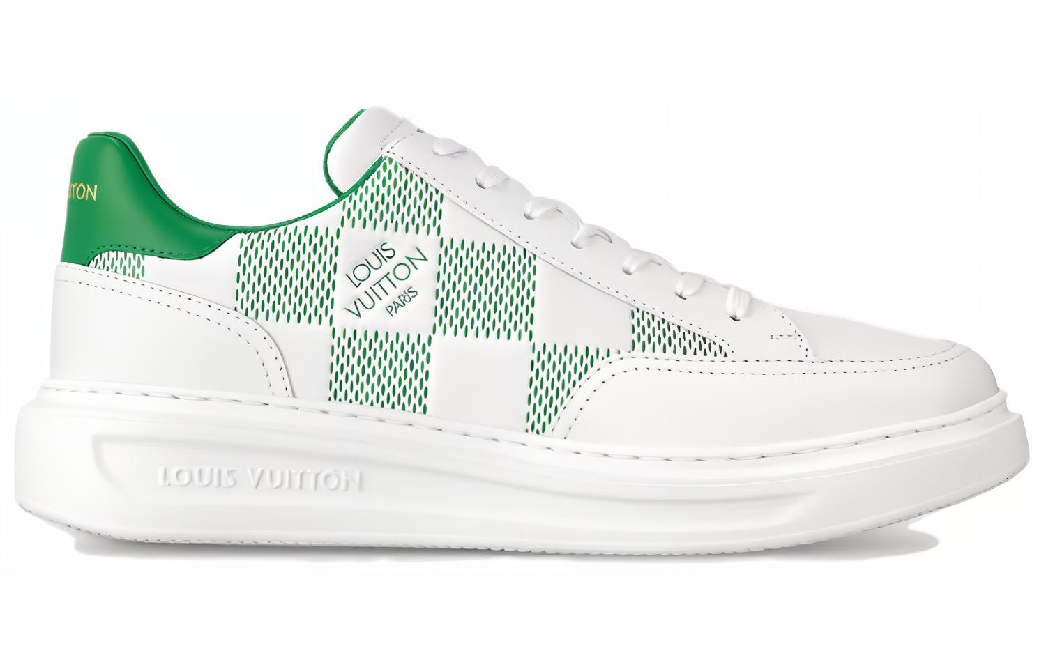 LV Leather Low-Top Lace-Up Sneaker 'White' 圖 2