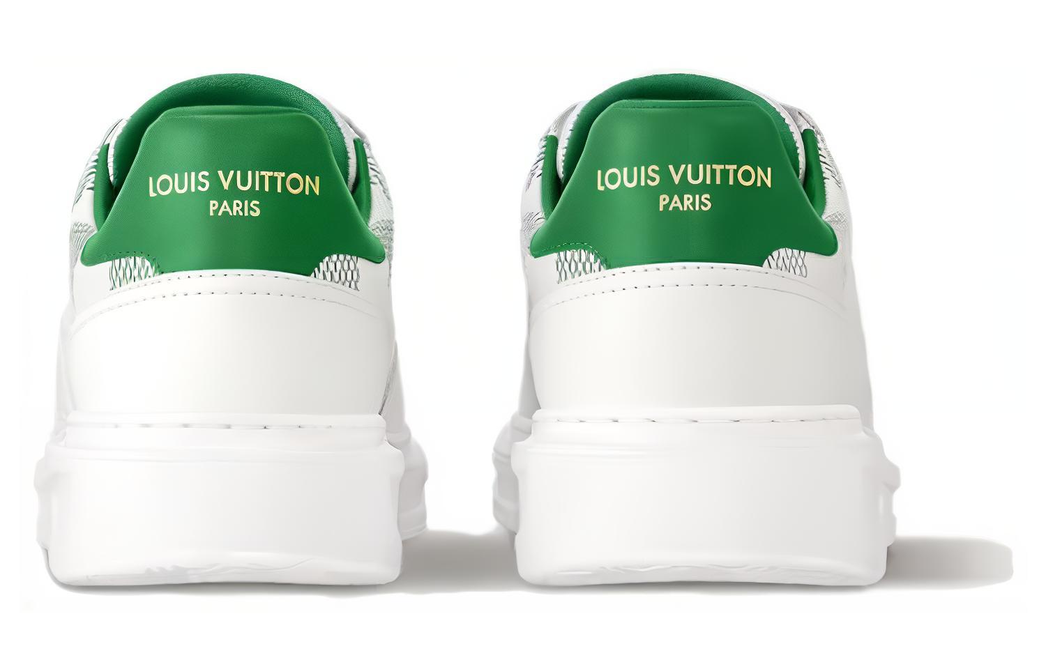 LV Leather Low-Top Lace-Up Sneaker 'White' 圖 5