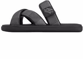 Louis Vuitton Leather Open-Toe Velcro Slide 'Black' 1ACRJ1 Louis Vuitton Leather Open-Toe Velcro Slide 'Black' 1ACRJ1