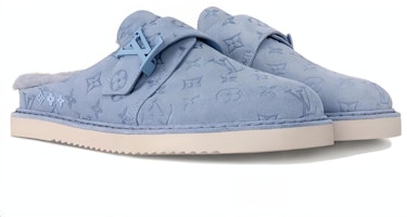 루이비통 블루 가죽 컴포트 뮬 1ACETO Shop 루이비통 블루 가죽 컴포트 뮬 1ACETO