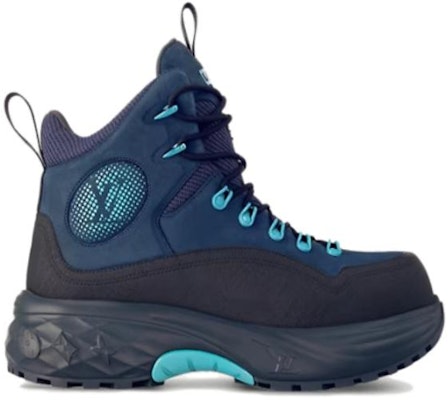 Louis Vuitton Leather Round Toe Lace-up Boot 'Blue' 1ACFCW Order Louis Vuitton Leather Round Toe Lace-up Boot 'Blue' 1ACFCW