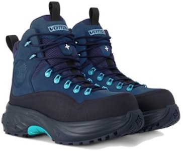 Louis Vuitton Sepatu Boot Kulit Biru Dengan Tali Bulat 1ACFCW Lookbook Louis Vuitton Sepatu Boot Kulit Biru Dengan Tali Bulat 1ACFCW