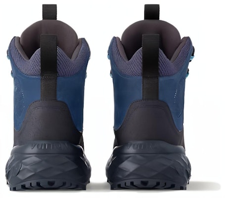 Louis Vuitton Leather Round Toe Lace-up Boot 'Blue' 1ACFCW Shop Louis Vuitton Leather Round Toe Lace-up Boot 'Blue' 1ACFCW