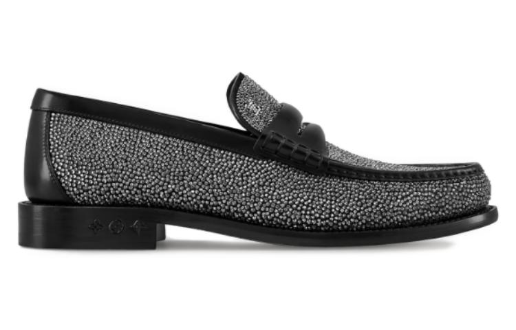 Order Louis Vuitton Leren Loafer met Ronde Neus ''Zwart'' 1AC5OK