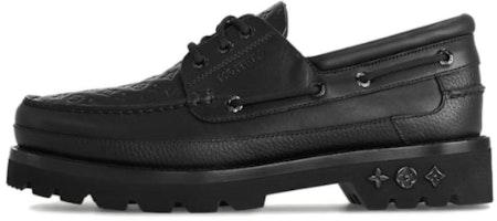 Louis Vuitton Leather Slip-On Loafer 'Black' 1ABLP2 Louis Vuitton Leather Slip-On Loafer 'Black' 1ABLP2