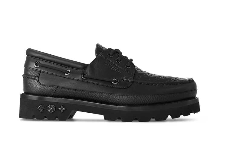 Order Louis Vuitton Leren Slip-On Loafer ''Zwart'' 1ABLP2