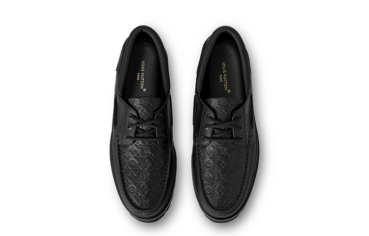 Purchase Louis Vuitton Leren Slip-On Loafer ''Zwart'' 1ABLP2