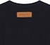 Details for Louis Vuitton Letter Logo Print Crewneck T-Shirt Black 1AARPC