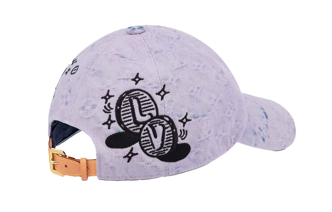 Lookbook LOUIS VUITTON Lilac Purple Baseball Cap Unisex Couple Style Purple M8158L