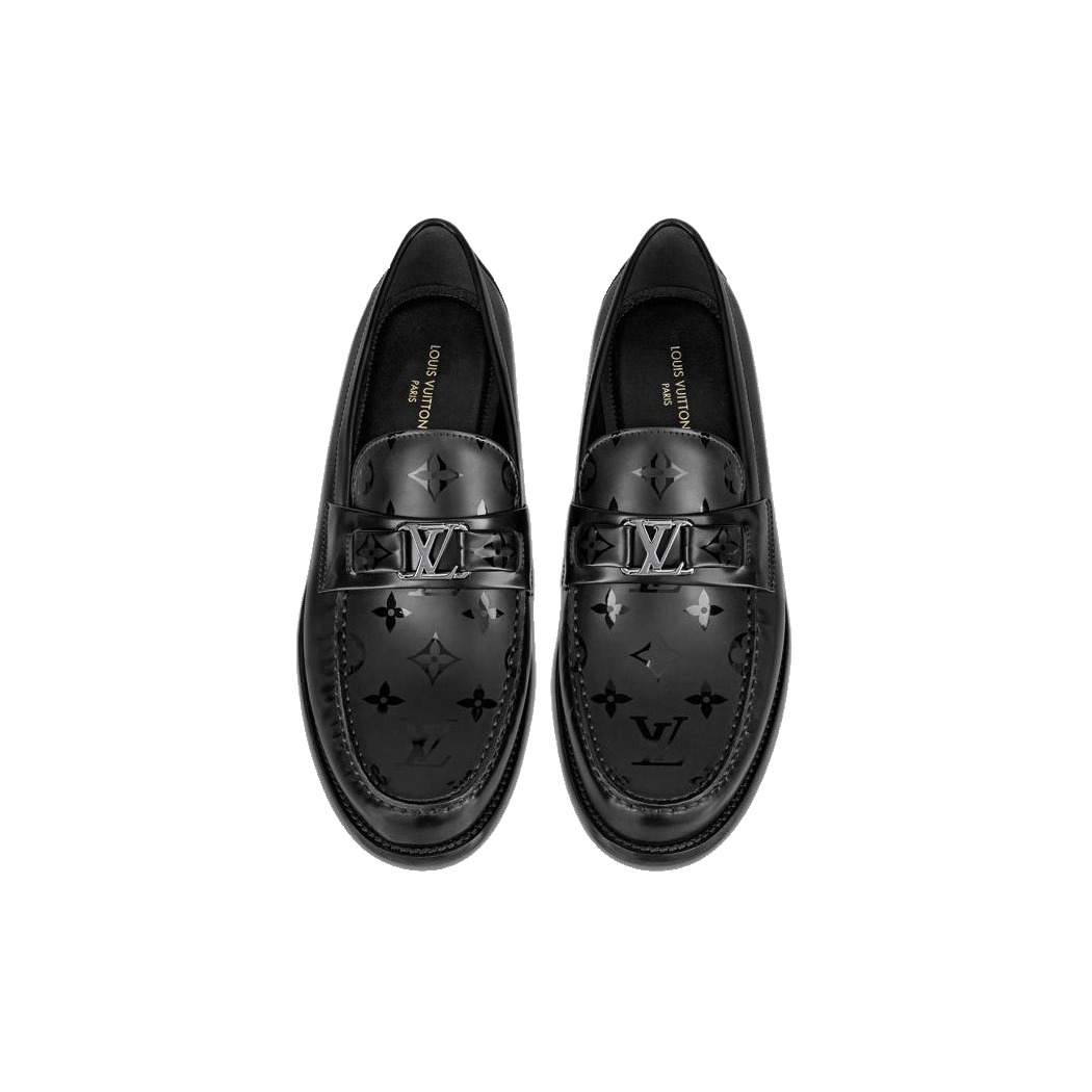 Shop Louis Vuitton Loafer ''Schwarzes Kalbsleder'' 1A9FMN