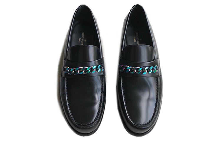 Lookbook Louis Vuitton Loafer ''Zwart Leer'' 1A7YR8