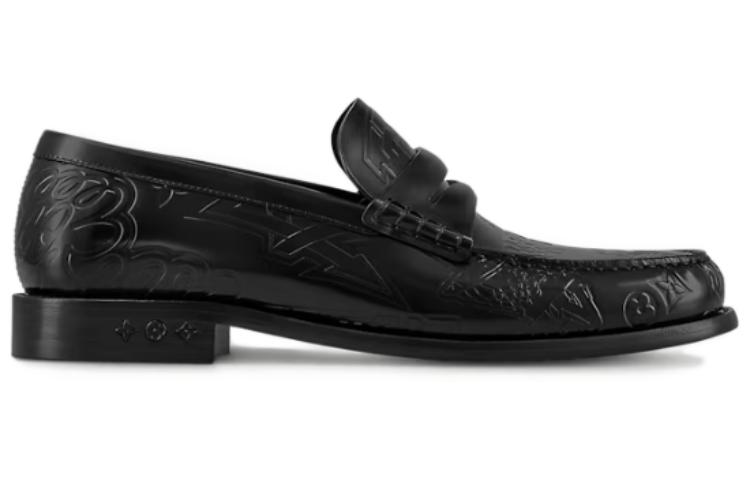Order Mocassins Louis Vuitton en Cuir Noir 1ACDO7