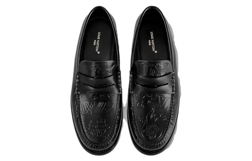 Purchase Mocassins Louis Vuitton en Cuir Noir 1ACDO7