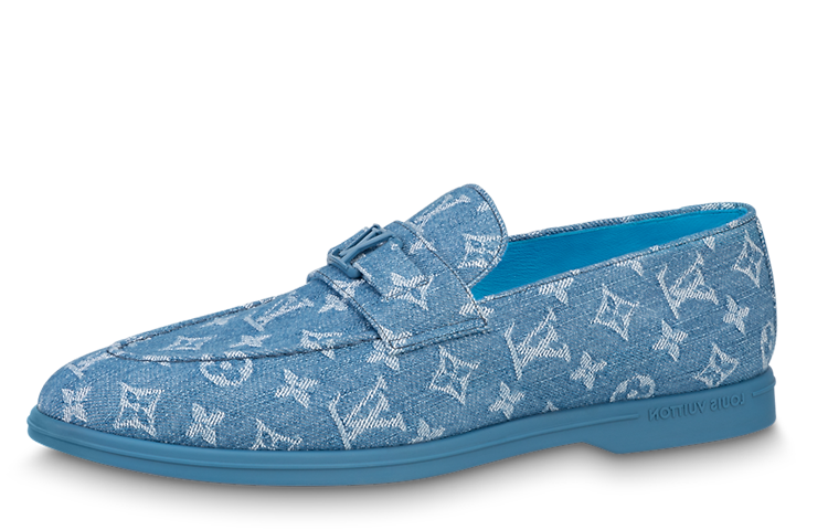 Buy ルイ・ヴィトン ブルーローファー 1ABFNN