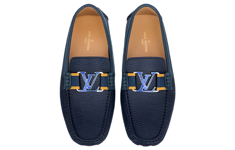 Lookbook Mocasines Louis Vuitton 'Cuero Azul' 1A8F3Q