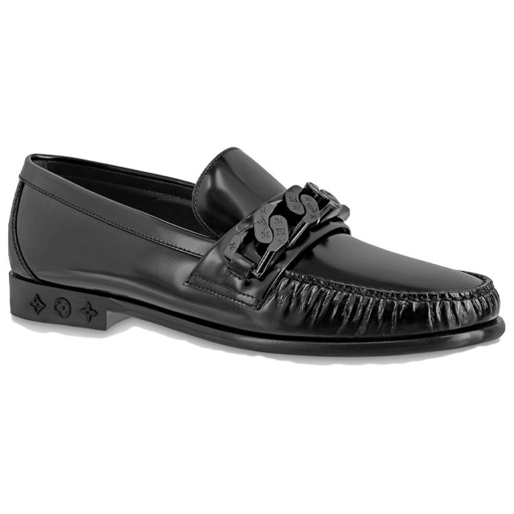 Order Mocassins Louis Vuitton ''Noirs avec Plis Froncés'' 1AA7L4