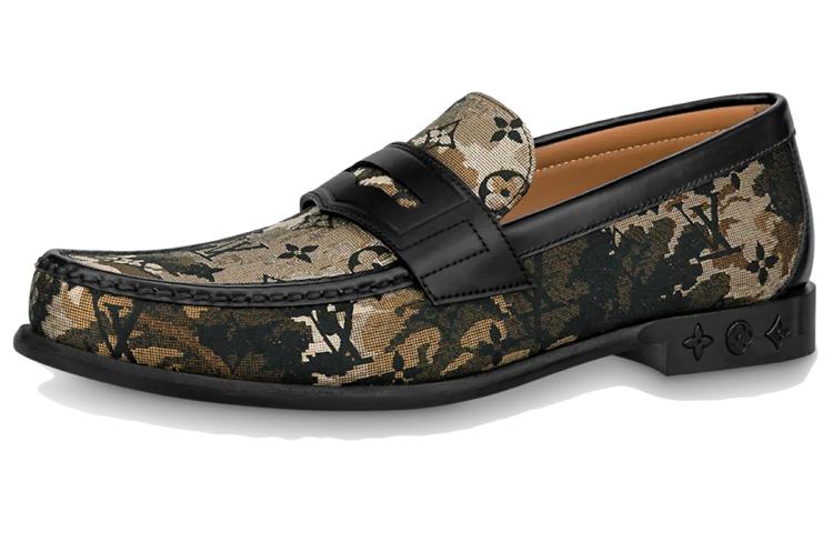 Louis Vuitton Loafers 'Brown Camouflage Monogram' 1A8J3I