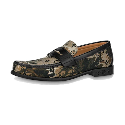 LV Loafers 'Brown Camouflage Monogram'