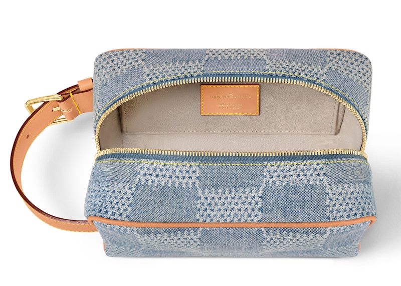 Buy Louis Vuitton Locker Dopp Kit Damier Denim 3D Blue Deim