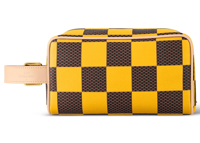 Louis Vuitton Locker Dopp Kit Damier Pop Yellow
