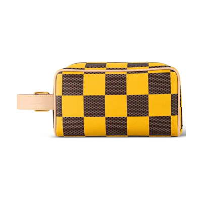 Louis Vuitton Locker Dopp Kit Damier Pop Yellow