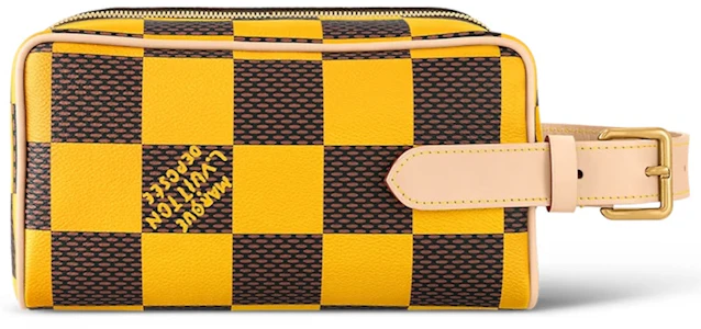 Louis Vuitton Locker Dopp Kit Damier Kuning Pop Order Louis Vuitton Locker Dopp Kit Damier Kuning Pop