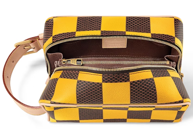 Lookbook 路易威登儲物箱盥洗包Damier Pop黃色款