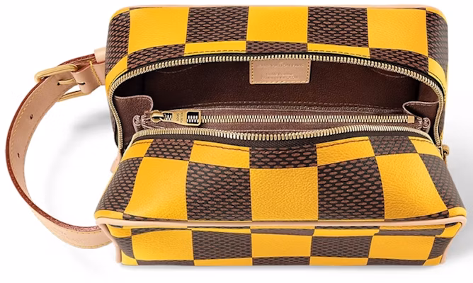 Louis Vuitton Locker Dopp Kit Damier Pop Yellow Lookbook Louis Vuitton Locker Dopp Kit Damier Pop Yellow