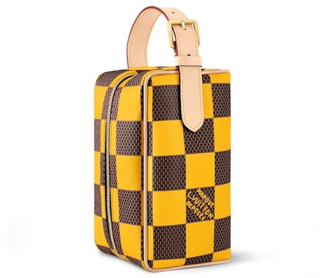 Louis Vuitton Locker Dopp Kit Damier Pop Yellow Shop Louis Vuitton Locker Dopp Kit Damier Pop Yellow