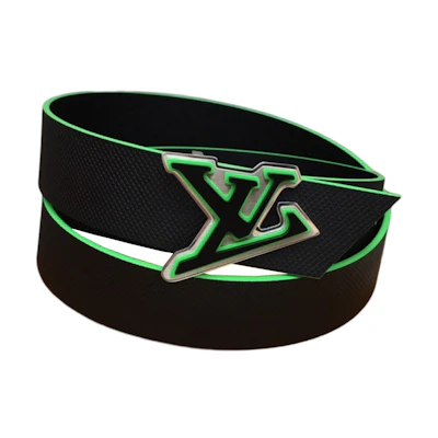 LOUIS VUITTON Logo Belt - Black Leather 3.5cm Width. m0641