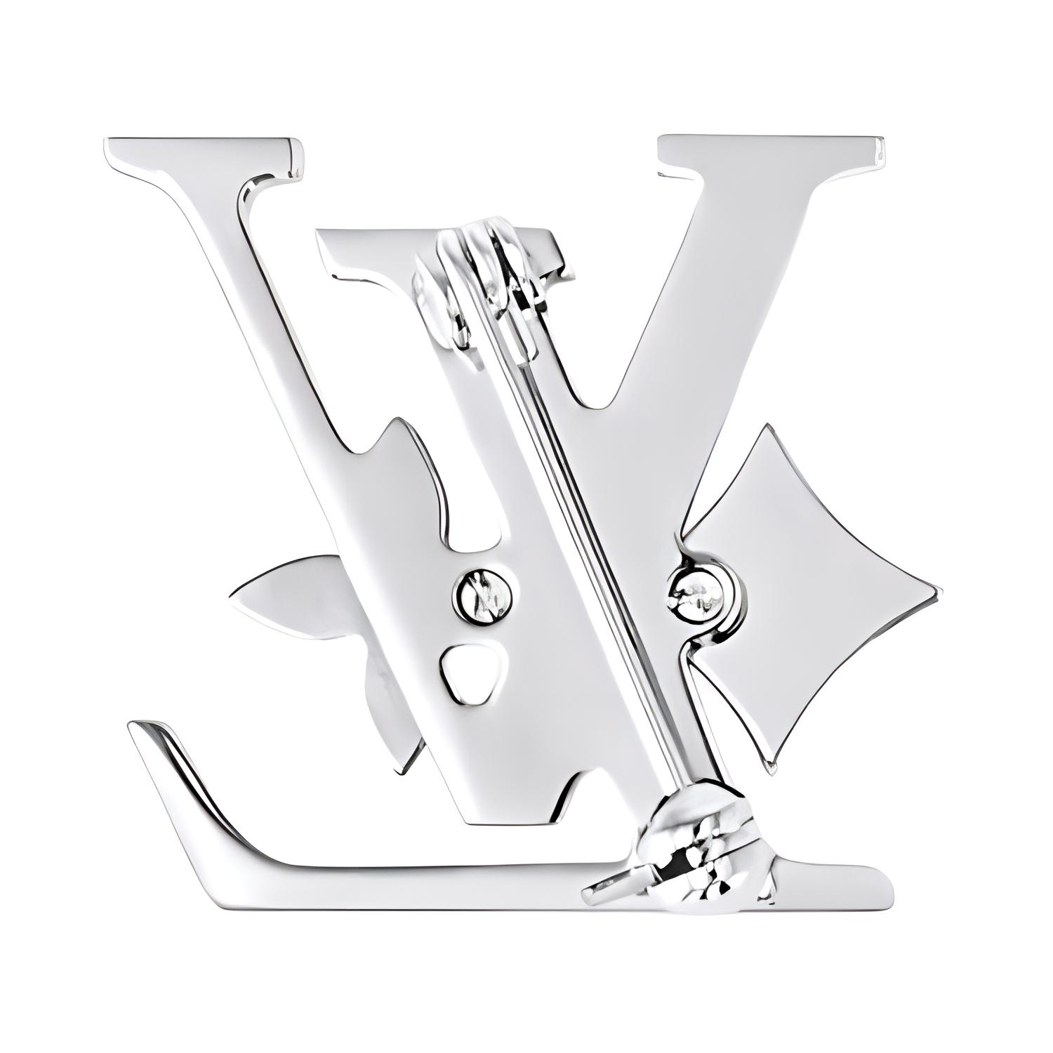 Lookbook 路易威登 男士銀色標誌胸針 M02284