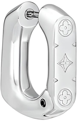 Anting LOUIS VUITTON Logo Brass Perak untuk Pria M02227 Lookbook Anting LOUIS VUITTON Logo Brass Perak untuk Pria M02227