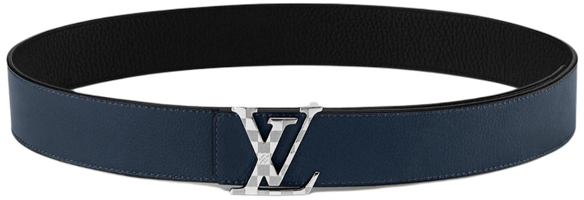 LOUIS VUITTON Sabuk Kulit Gesper Logo Biru 4cm M8361U Order LOUIS VUITTON Sabuk Kulit Gesper Logo Biru 4cm M8361U