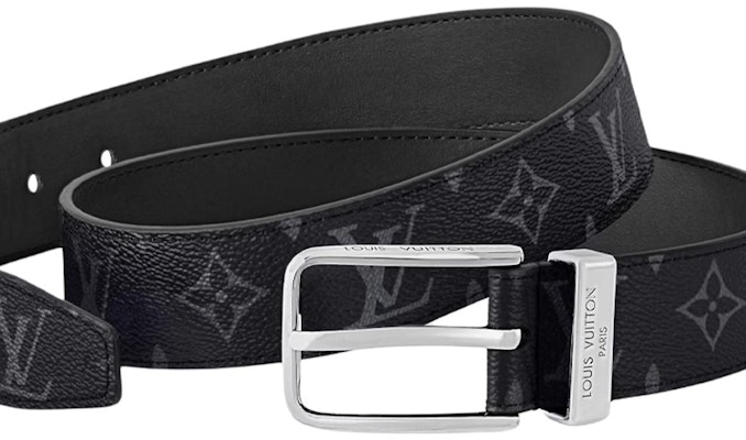 Cinturón LOUIS VUITTON Logo Lona Negro 3.5CM Accesorio de Diseñador M8859 Lookbook Cinturón LOUIS VUITTON Logo Lona Negro 3.5CM Accesorio de Diseñador M8859