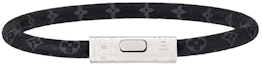 Buy Pulsera Negra para Hombre Louis Vuitton Logo Canvas Metal. M4026